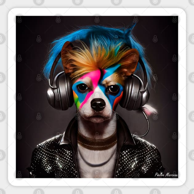 Dog DJ Magnet by RevivalPopShop